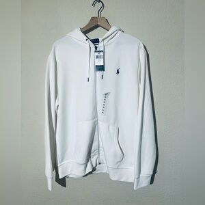 NWT Ralph Lauren White Zip-Up Hoodie